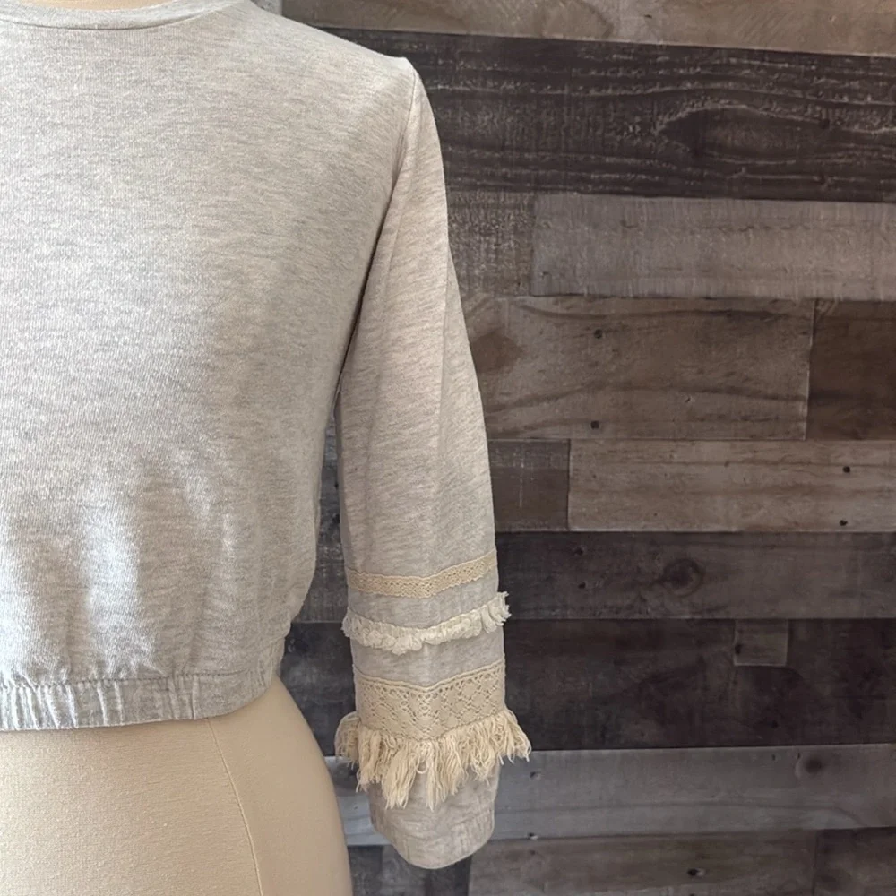 Art Class crop top sweater girls large boho chic festival hippie girlhoodcore